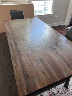 Good Condition - Rectangular Solid Wood Dining Table By Corrigan Studio from Wayfair