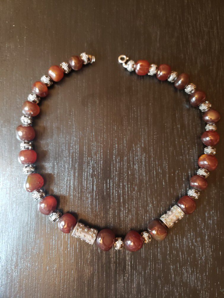 Amber Rock Necklace 
