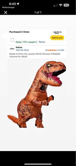 Jurassic world inflatable dinosaurs