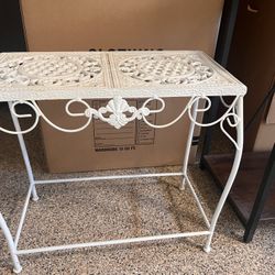 Wrought Iron Table - Vintage Heavy 