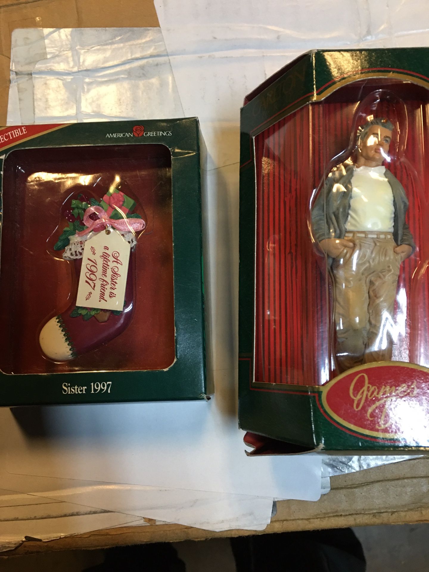 James Dean Christmas Ornaments