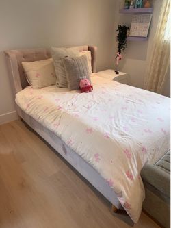 Full Girls Bed Frame with Mattress