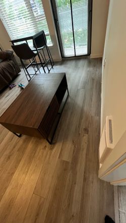 Rustic wood coffee table