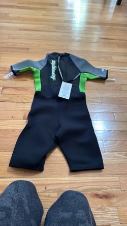 Access Unisex Child's 2mm Back Zip Shorty Wetsuit - Warm, Kid's Springsuit - 4-Way Stretch Neoprene