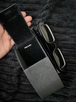 LV Belt, Prada Glasses