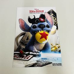 LILO & Stitch/Elio Double Sided Mini Promo Poster Cinemark Theater 13” X 19”