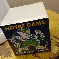 New NORTE DAME Fightin’ Irish Note pad - licensed 