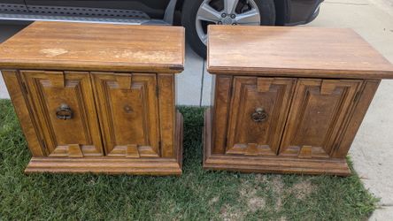 Solid Wood end tables - Free