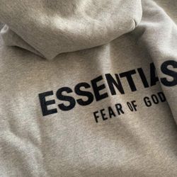 ESSENTIAL HOODIE AND COLOR AND SIZE(OATMEAL,GREY,BLACK)