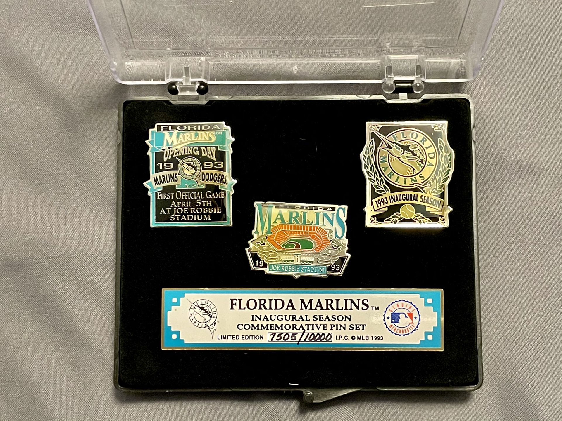 Florida Marlins Inaugural Season Pin Set