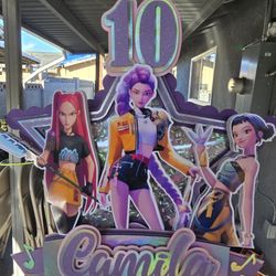 Kpop Demon Hunters Cake Topper