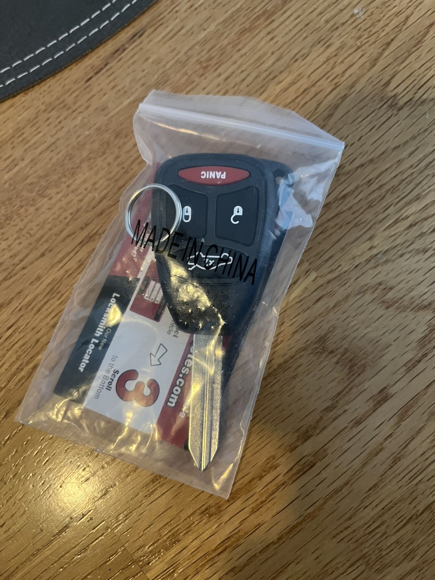Uncut Dodge key