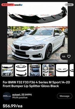 BMW F32 F33 F36 M Sport Aero Kit – Front Lip, Side Skirts & Rear Diffuser (2014–2020)