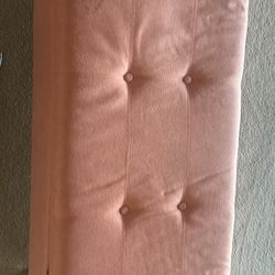 Pink Tufted ottoman
