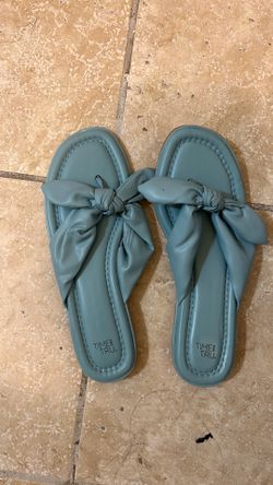 Blue sandals