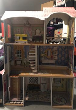 Wooden Barbie Doll Mansion