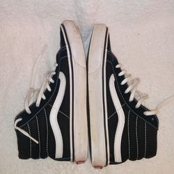 SIZE 5 MENS VANS OFF THE WALL OLD SKOOL HIGH TOP SHOES
