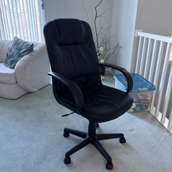 Black Leather Computer Chair