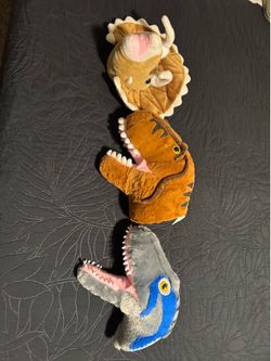 Plush Dino head wall decor