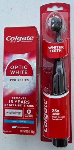Colgate Optic White Toothpaste & Electric Toothbrush