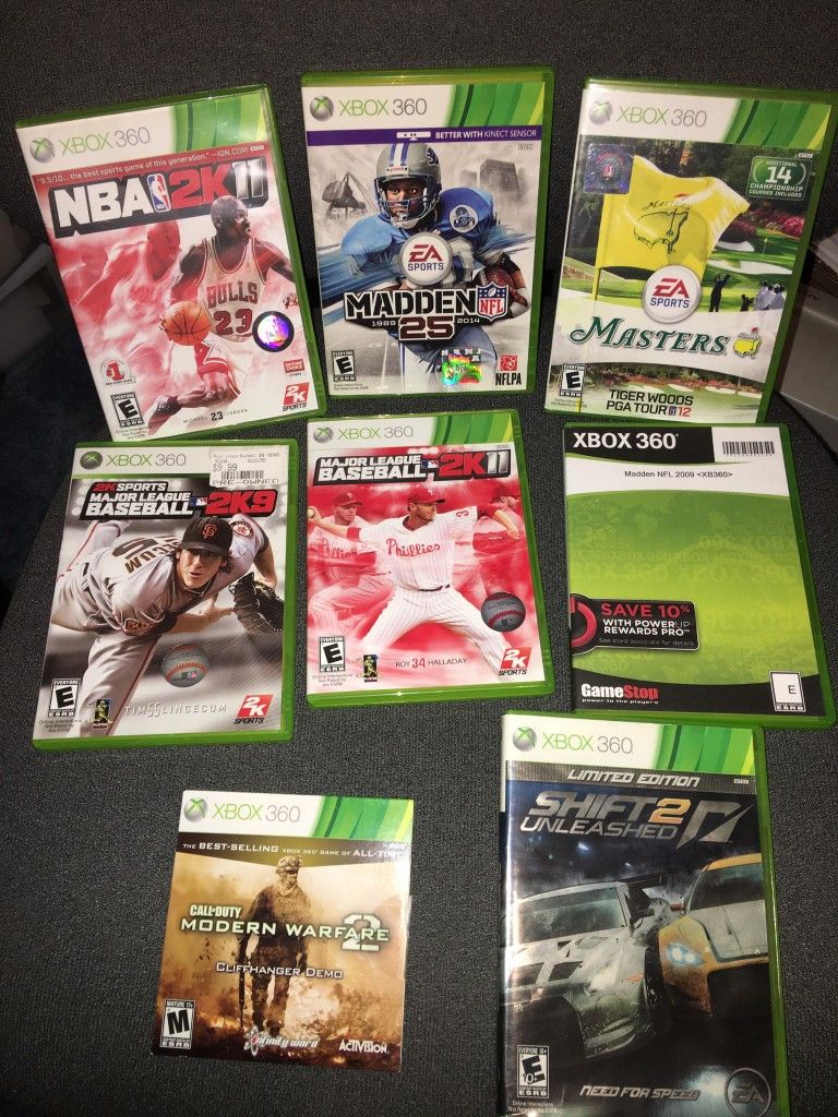 XBox 360 games Each $5 