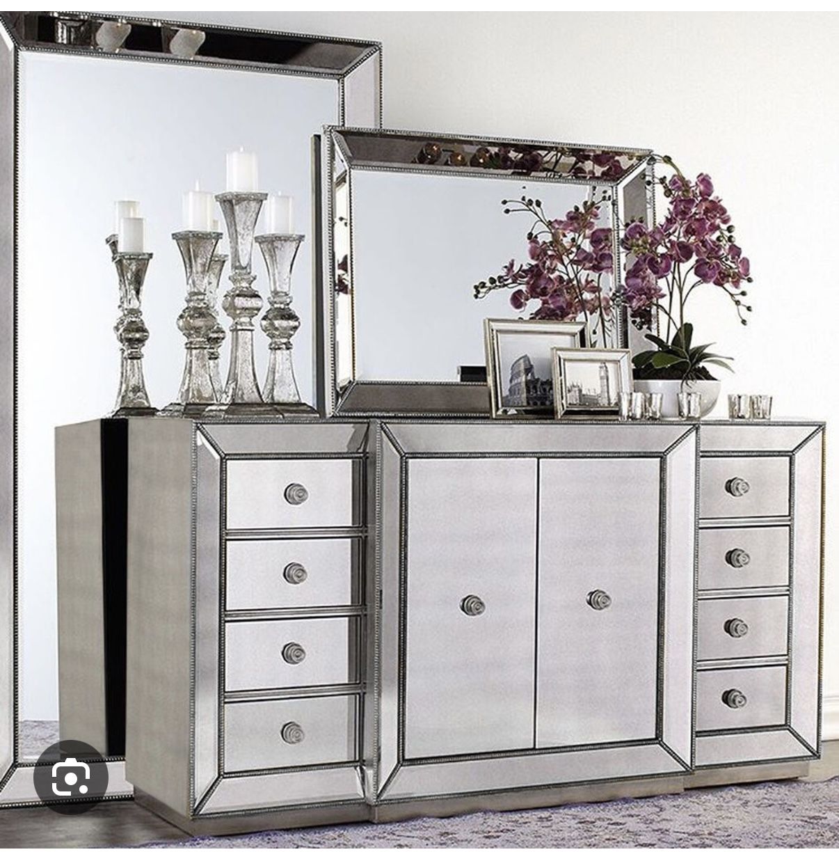 Buffet And Large Mirror
