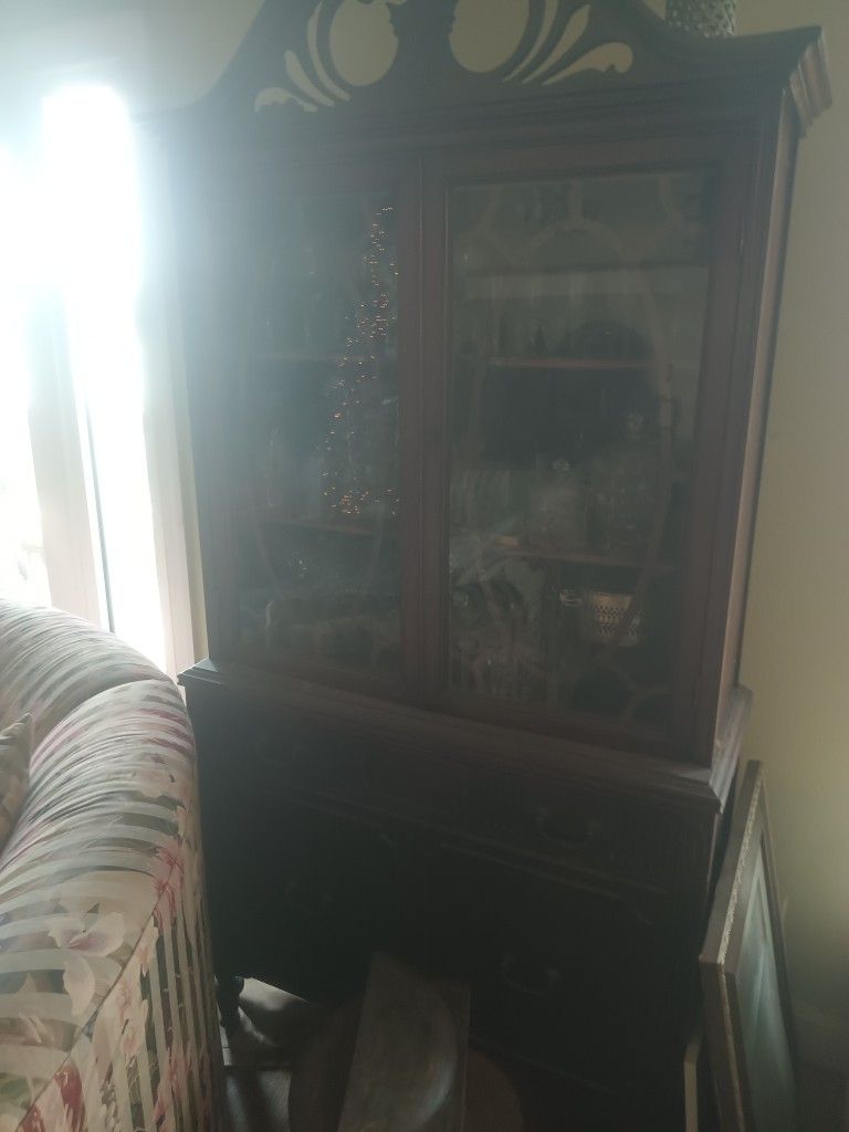 Antique China Cabinet, and Hutch