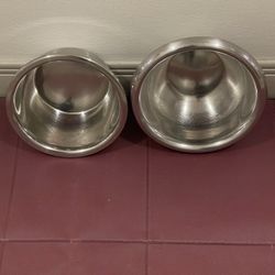 STAINLESS BOWLS - posted price for BOTH BOWLS purchased together is firm.