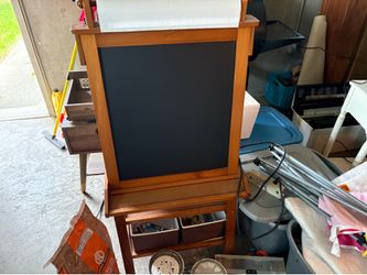 Children’s Easel With Chalk and DryErase Board