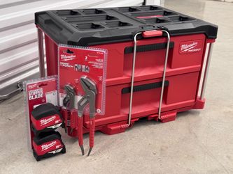 🦃 Milwaukee Thanksgiving deal: PACKOUT 2-Drawer, 2-PC Pliers Set + (2) 25FT Tapes 🧰 $200 FIRM (NO EXTRA FEES)