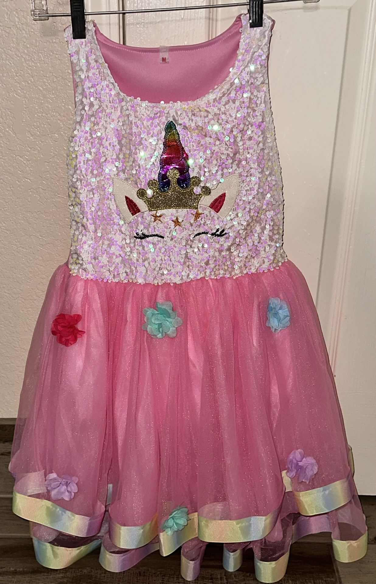 Pink Girls Unicorn Dress $20