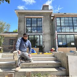 Swimming Pools And Concrete  Porcelain Miter Steps 