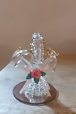Spun glass dolphins