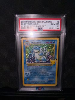 Blastoise Classic Collection Celebrations PSA 10