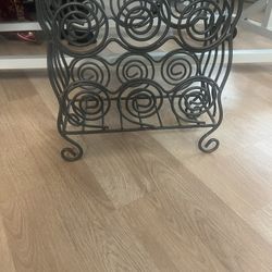 Wrought Iron Magazine Rack 