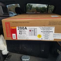 Solar Rated 200 Amp Panel 40 Space Bottom feed 