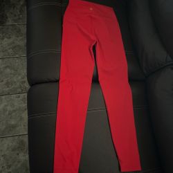 Lululemon Red Full-Length Leggings