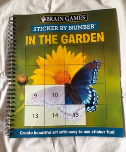 New, Sticker by Number Book