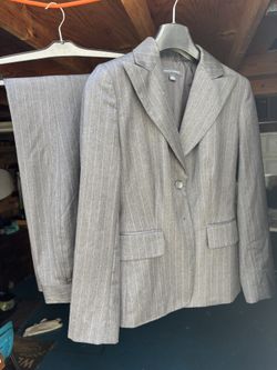 Grey Pinstriped Women’s Suit