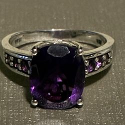 Amethyst Sterling Silver Ring