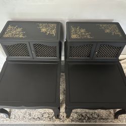 Black Vintage End Tables