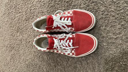 Vans Old Skool Red Checkerboard Sneakers