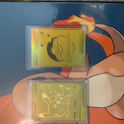 Pokemon Celebrations UPC Pikachu V Gold & Poke Ball SWSH145 SWSH146 Promo 