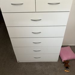 Tall White Dresser 