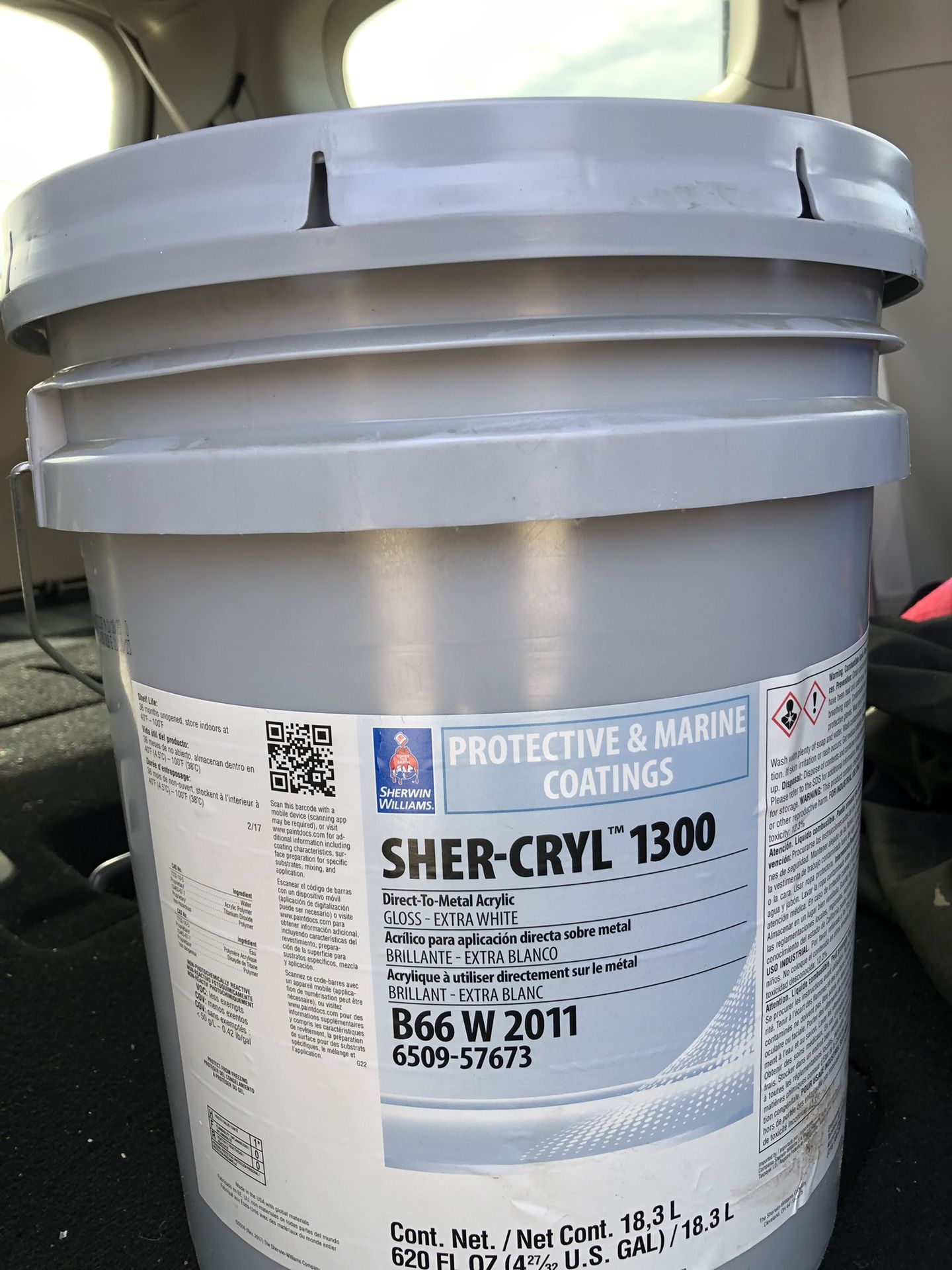 METAL / Sherwin Williams Paint/ WHITE-Semi Gloss $80. New
