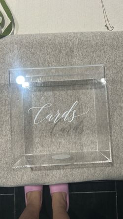 Clear Acrylic Wedding Cards Box