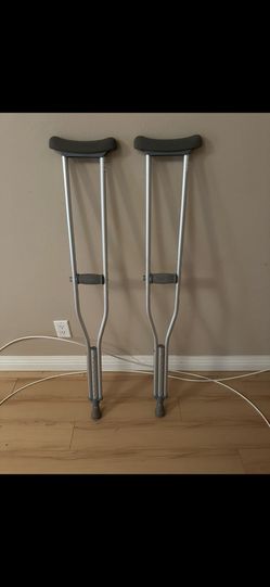 standard aluminum underarm crutches.