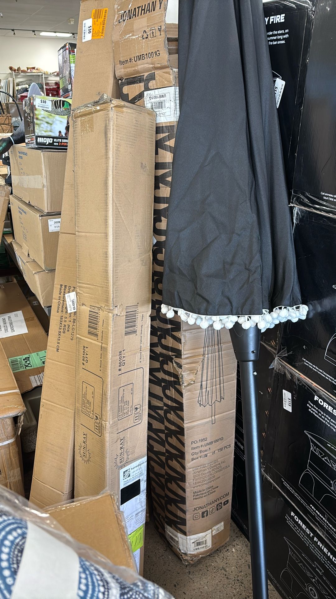 Umbrella 6.6ft X 9.8ft Rectangular Steel