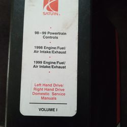 Shop service manual Saturn Volume I