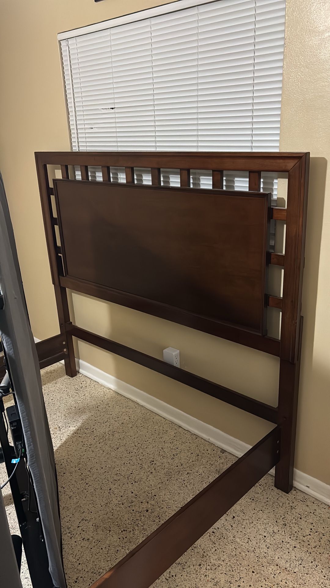 Queen Mattress, Adjustable Bed Frame, And Wooden Bed Frame 